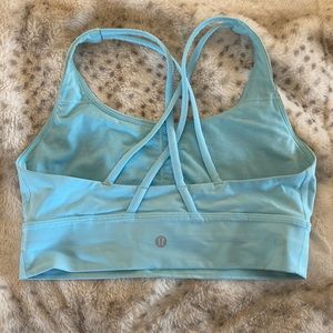 Rare Aqua Blue Lululemon Longline Align short bra